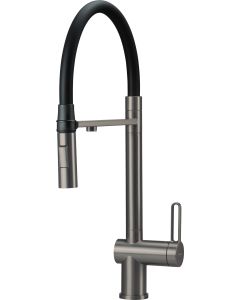 Deante Magnetic köögisegisti veefiltri ühenduse ja painduva jooksutoruga, titaan BRM_D75M