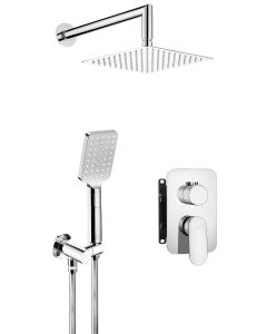 Deante Alpinia peidetud dušikomplekt segistiga BOX kroom BXYZ0GAM