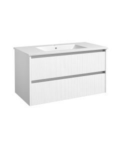 Harma valamukapp valamuga, alumiiniumprofiilid, matt valge, 100 cm