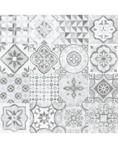 Keraamiline seina- ja põrandaplaat Marsilya Grey 20X20 mustriga (16 erinevat dekoori)