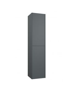 Kame D-line pikk seinakapp, 2 uksega, matt hall, 355x362x1600mm