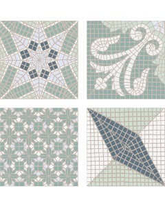 Keraamiline seina- ja põrandaplaat Gayafores Taco Tessela roheline 16,5x16,5 R9 17465