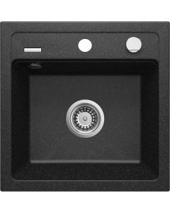 Deante Zorba graniidist köögivalamu must ZQZ_2103 440x440x184 mm