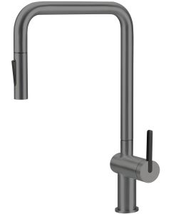 Deante Momi köögisegisti väljatõmmatava jooksutoruga, titaan BKM_D73N