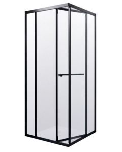 Dušinurk Harma BH3013 90x90x200cm , must raam , 6mm  kirgas turvaklaas