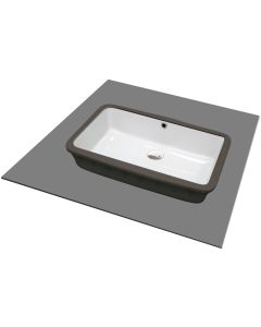 Deante Temisto keraamiline valamu 35,3x55 cm alt paigaldatav valge CDT_6U5U