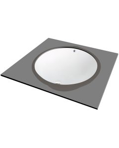 Deante Alpinia keraamiline valamu 38,2x48,5 cm alt paigaldatav valge CGA_6U5U