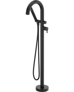 Deante Silia vannisegisti põrandale paigaldatav dušikomplektiga matt must BQS_N17N