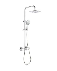 Dušikomplekt Ramon Soler Termotech, termostaadiga dušš, Ø230 mm ümmargune dušipea, kroomitud 96D306604