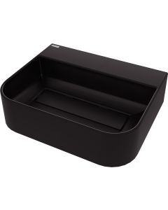 Deante Arnika graniitvalamu 40,5x50,5 cm pinnapealne segistialusega katteplaadiga matt must CQA_NU5S