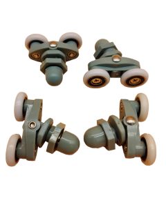 Rullikute komplekt ülemine (kahene) dušikabiinile Black Onyx S28585220 ja White Onyx S28585225