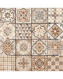 Keraamiline seina- ja põrandaplaat Marsilya Beige 20X20 mustriga (16 erinevat dekoori)