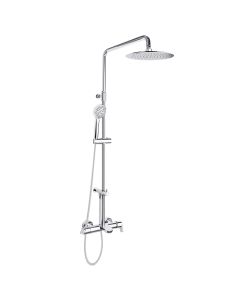 Duši-/vannisegisti komplekt Ramon Soler Blautherm, teleskoopne ühekäepidemega, 300 mm ümmarguse peaga, kroomitud 94C308565