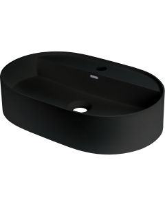 Deante Silia graniitvalamu 35x55 cm pinnapealne segistialusega ovaalne matt must CQS_NU6B