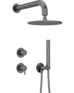 Deante Silia peidetud dušikomplekt dušiotsikuga titanium NQS_D9YK