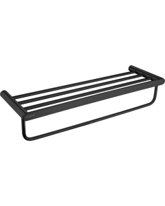 Deante ROUND riiul ümarate ribidega, matt must 628x226x121 mm ADR_N531