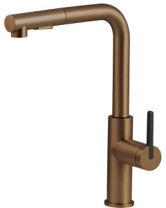 Deante Momi köögisegisti väljatõmmatava jooksutoruga, harjatud pronks BKM_C73M