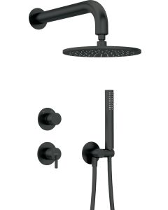 Deante Silia peidetud dušikomplekt dušiotsikuga matt must NQS_N9YK