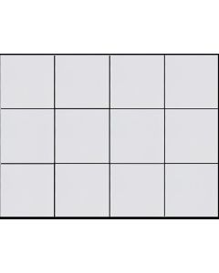 Keraamiline seina- ja põrandaplaat  valge matt 10x10