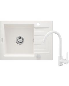 Deante Zorba graniidist köögivalamu koos segistiga beež ZQZAA11A 580x440x164 mm