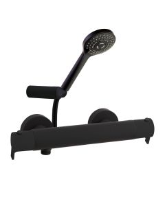 Dušikomplekt Ramon Soler Blautherm, termostaatiline, BT süsteem, matt must 94D307783