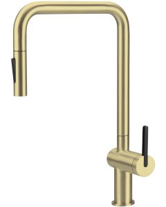 Deante Momi köögisegisti väljatõmmatava jooksutoruga, harjatud kuld BKM_R73N