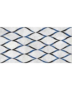 Keraamiline seinaplaat Apavisa Kangen valge laineline 50x100