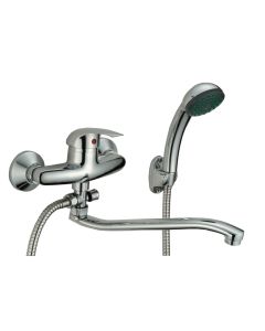 Duši-/vannisegisti komplekt ECOLINE pikk tila 8708; Cr