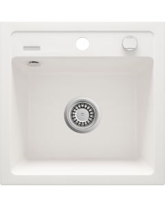 Deante Zorba graniidist köögivalamu valge ZQZ_A103 440x440x184 mm