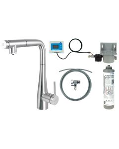 Deante Eridan köögisegisti veefiltrikomplekti ja väljatõmmatava jooksutoruga, kroom BREF075M