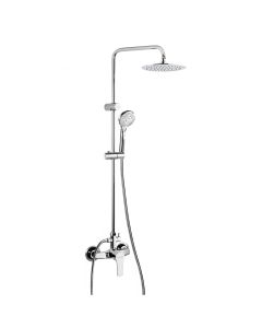 Dušikomplekt Ramon Soler Titanium, kinnine ühe käepidemega dušikolonn Ø240 mm dušipeaga, kroom 18D307937