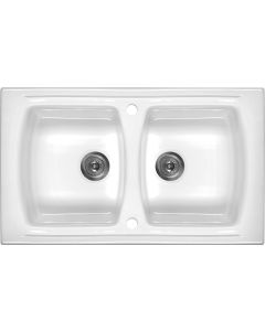 Deante Lusitano keraamiline köögivalamu ZCL_620N valge 860x500x220 mm