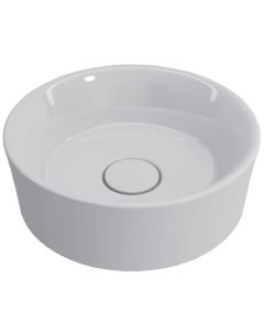 BOCCHI Vessel 1174 kaussvalamu Ø 38 cm ülevoolu- ja segistiavata; keraamilise äravoolukattega; valge