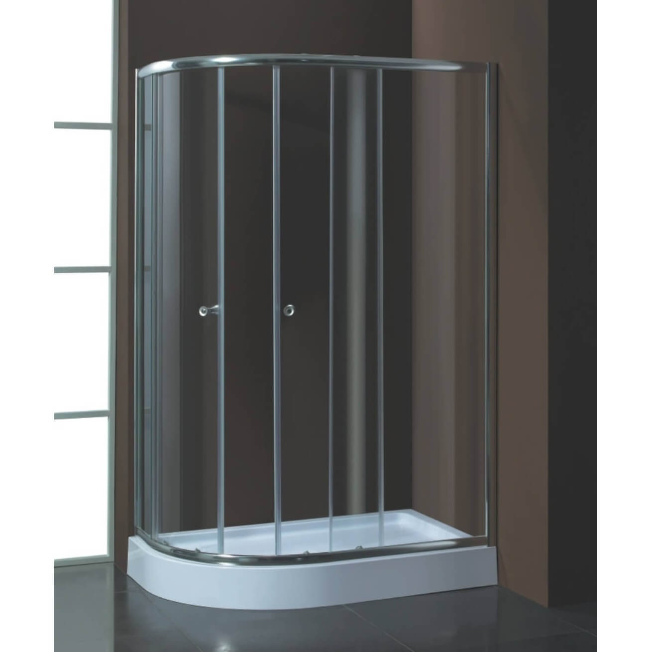 Dušinurk Harma DN038 120x85x190cm, 6mm kirgas turvaklaas, alusele DNA06 ja DNA07