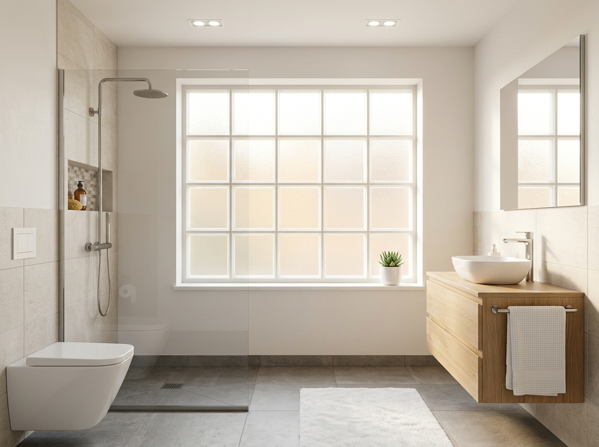 Klaasplokid vannitoas: privaatsus ja valgus ilma kompromissita
