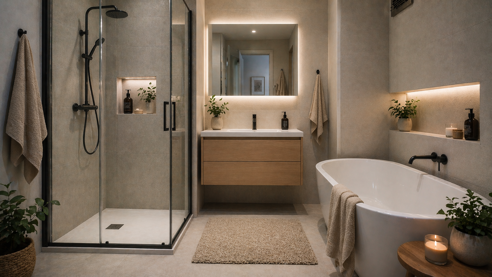 Shower cabin vs bathtub – what to choose for a small apartment bathroom?