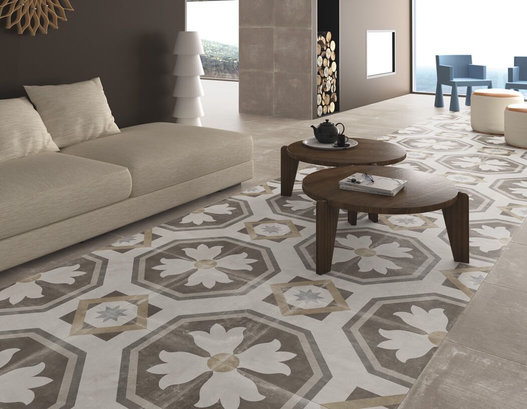 Arcana TEMPO A136 retrohõnguline plaat geomeetrilise mustriga, sobilik põrandale või seinale