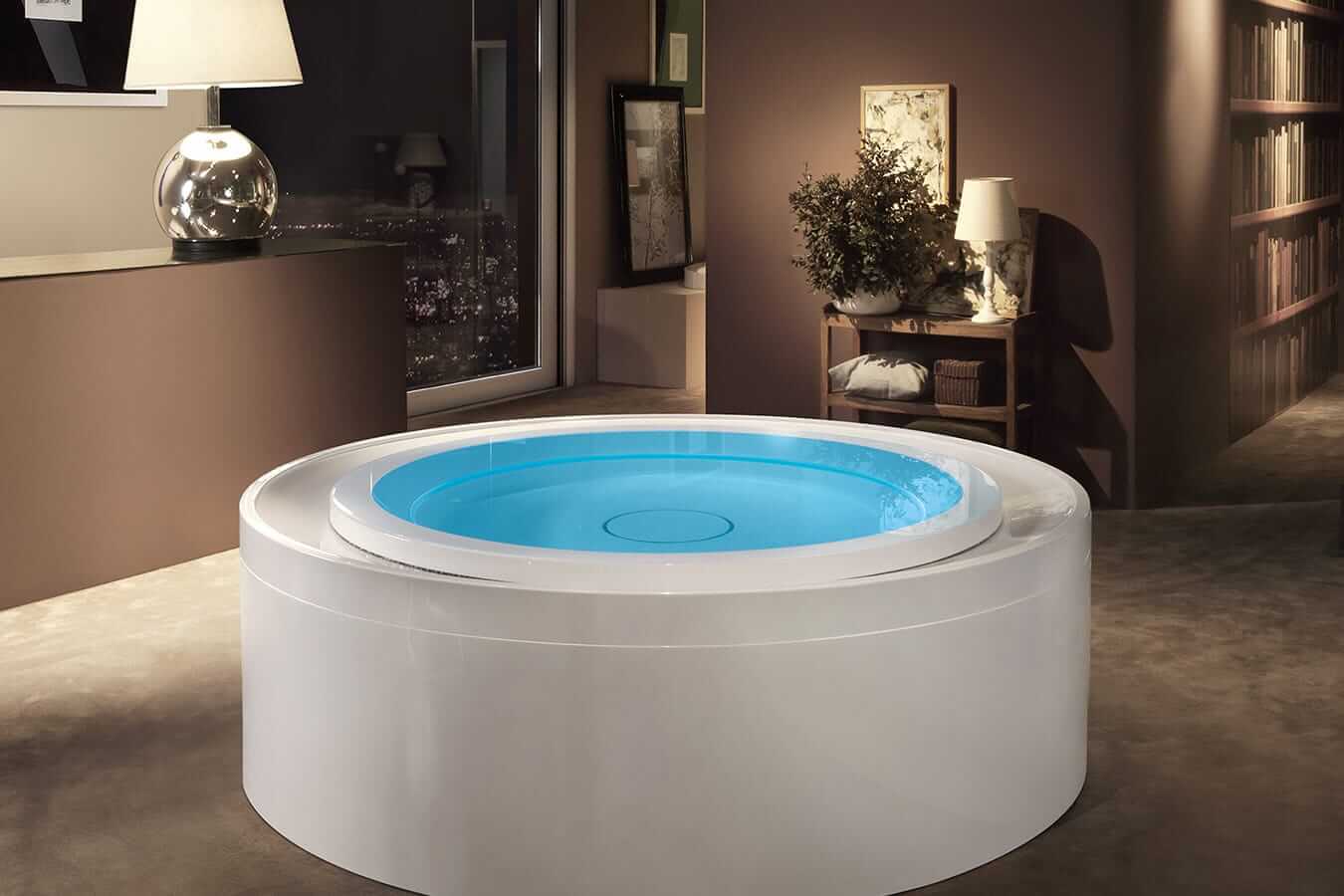 &Uuml;mmargune sisetingimustesse sobiv mullivann. Elegantne disain ja pehme LED-valgustus loovad ideaalse l&otilde;&otilde;gastuskoha igas interj&ouml;&ouml;ris.