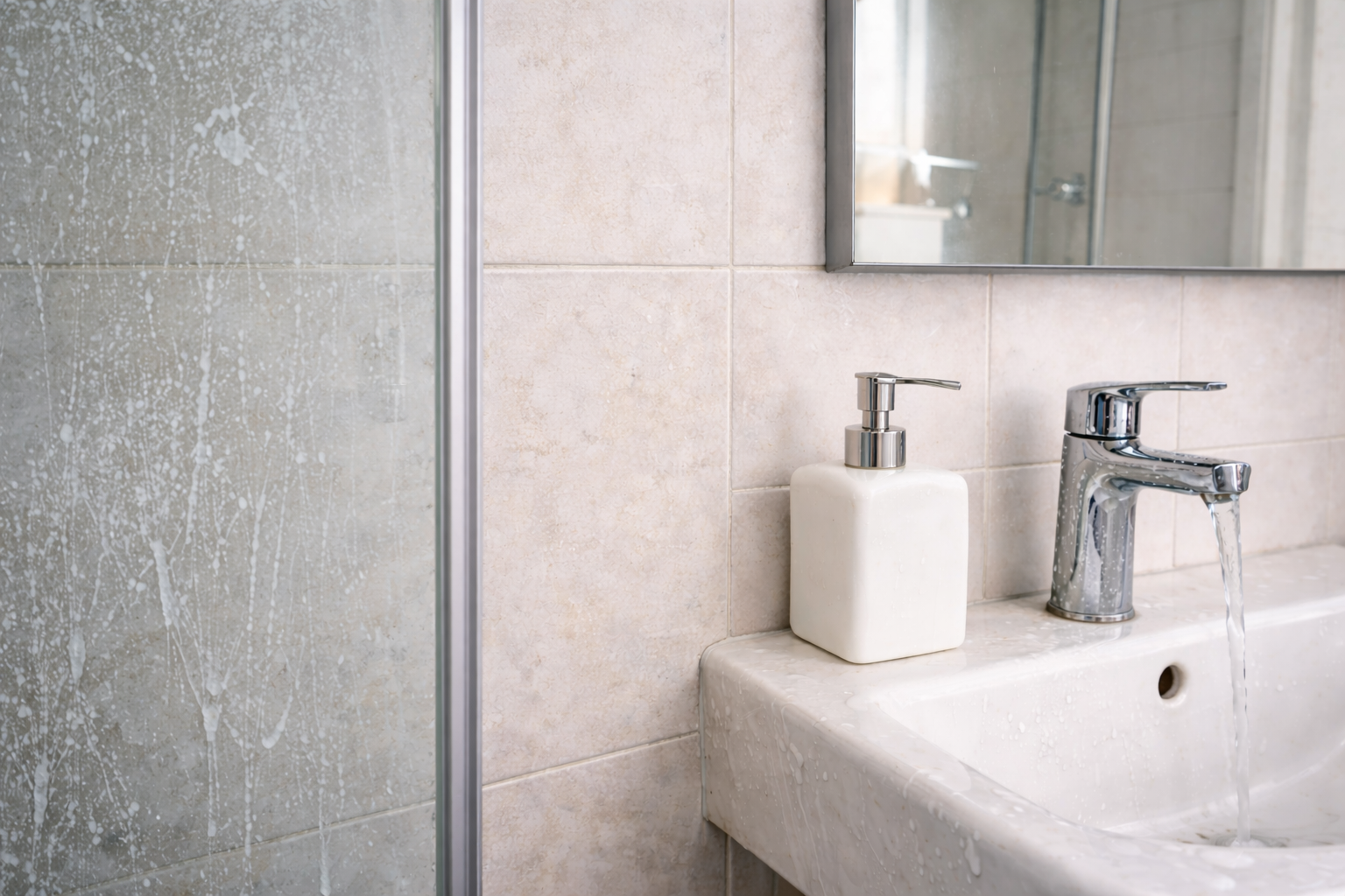 Lubjaga määrdunud vannituba