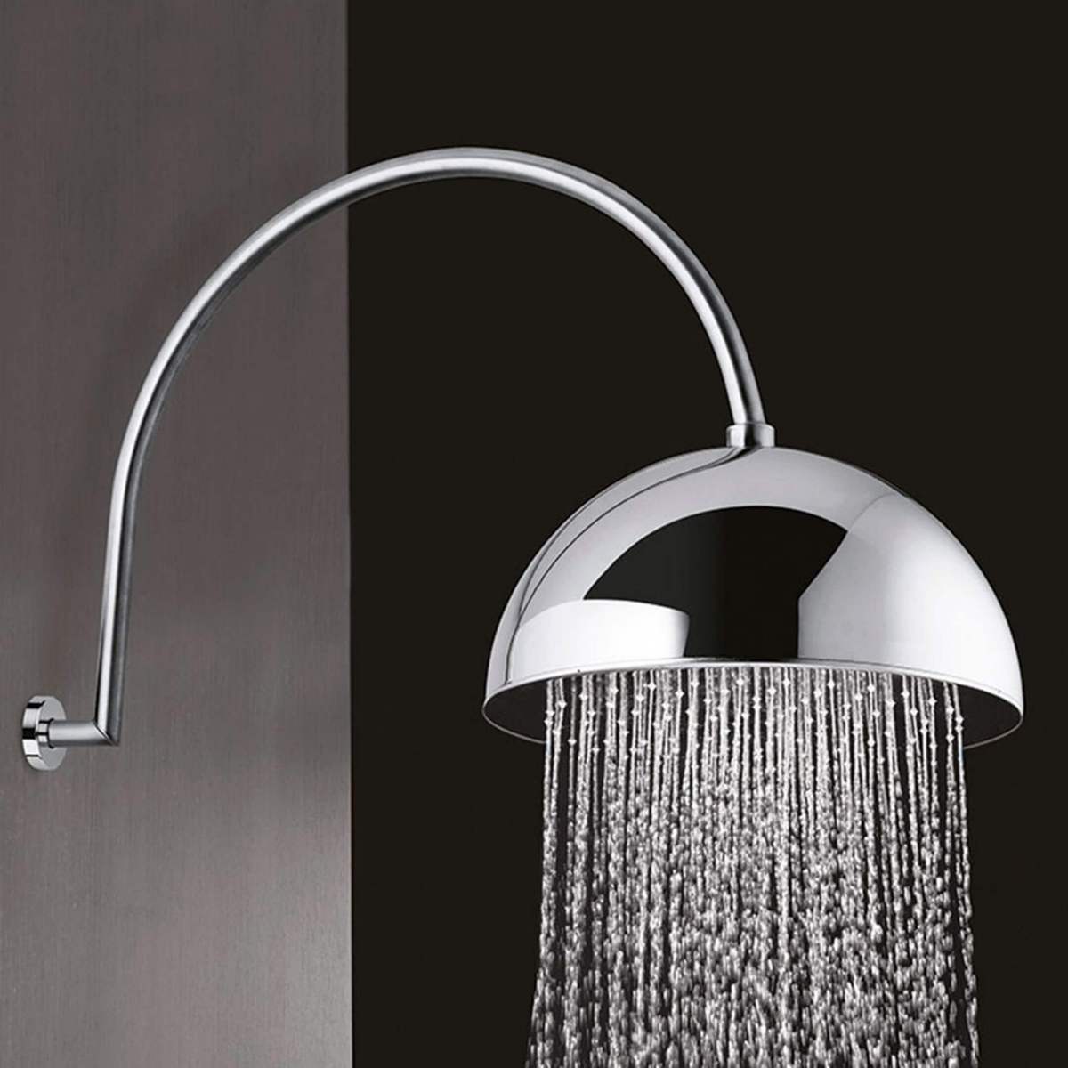 &Uuml;mmargune du&scaron;ipea stiilses l&auml;ikivas viimistluses, veevooluga mustal taustal.